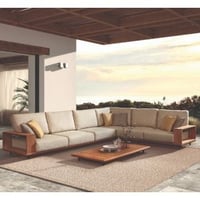 Loungeset Cabo Verde teak en Olefin - teakhout/ecru