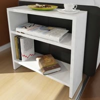 Bijzettafeltje Silvanus - 51x18x49cm - wit