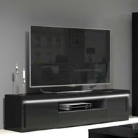 Tv-meubel Siola 180cm 2 deuren & 1 lade - zwart