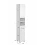 Kolomkast Pares 30cm 2 deuren & 1 lade - wit 