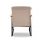 Stijlvolle en comfortabele schommelstoel | metalen frame | crèmekleur