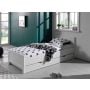 Bed Erik 90x200cm met bedlade - wit
