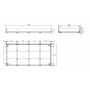 Bed Erik 90x200cm met bedlade - wit