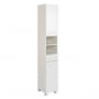 Kolomkast Pares 30cm 2 deuren & 1 lade - wit 