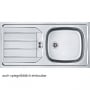 Keukenblok Sorrella 360cm met ruimte voor vaatwas, oven, koelkast en diepvries - wit/eik