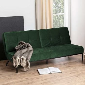 Slaapbank Giovanni - bosgroen/zwart