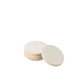 Set van 4 onderlegger mango whitewash wit