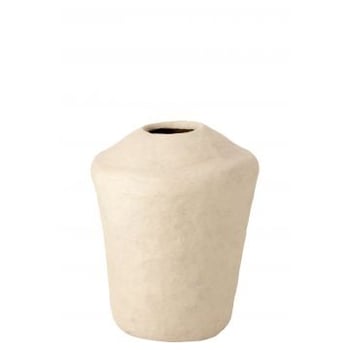 Vaas large chad papier mache wit