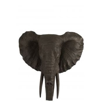 Olifant hangend poly bruin