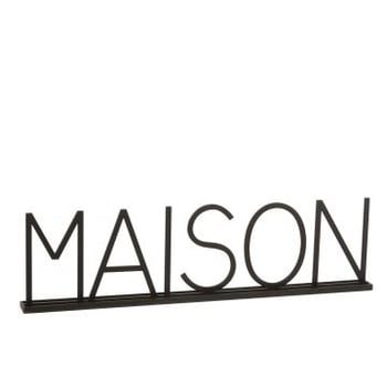 Maison metaal zwart