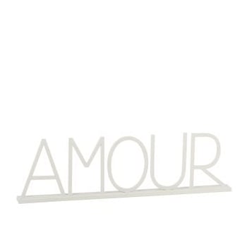 Amour metaal wit