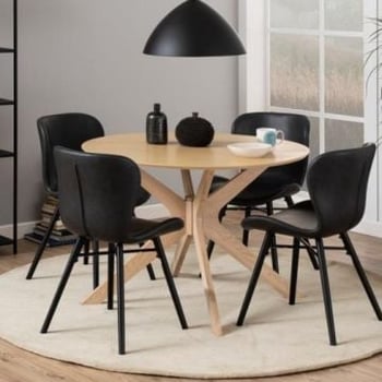 Eettafel Ducci ø105cm - witte eik