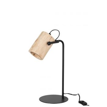 Bureaulamp silas berangan hout naturel