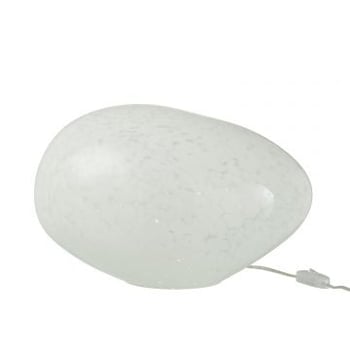 Lamp dany vlekken ovaal glas wit