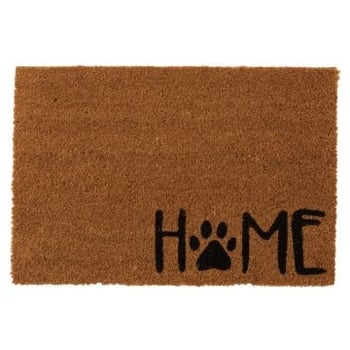 Deurmat home kokos naturel/zwart