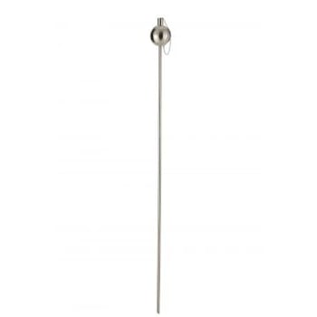 Tuinfakkel bol gehamerd stainless steel zilver