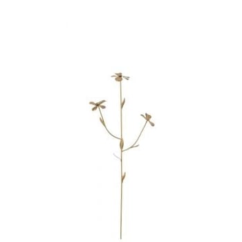 Bloem 3 tak metaal goud medium