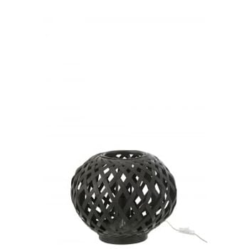 Table lamp bamboo black
