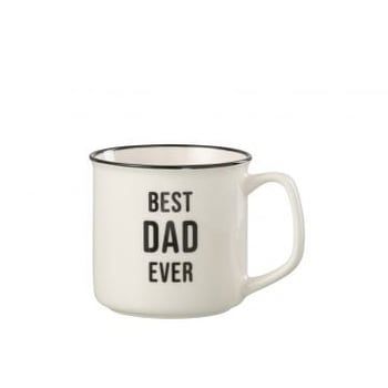 Tas bericht best dad porselein wit / zwart