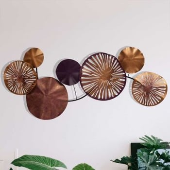 Enzo Decoratieve metalen wandaccessoire | 100% METAAL | 79 x 35 cm