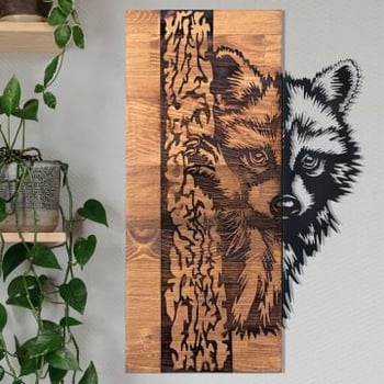 Enzo Decoratieve houten wandaccessoire | Houten lijst | 37 x 57,5 ​​cm