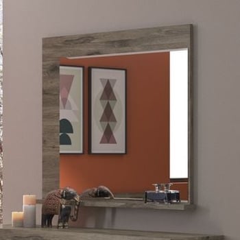 Spiegel East 93 cm - donkere eik