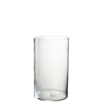 Windlicht rond glas transparant medium