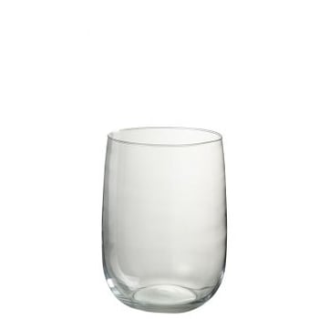 Windlicht ei glas transparant