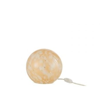 Lamp melissa rond glas beige small