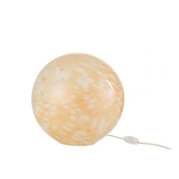 Lamp melissa rond glas beige large
