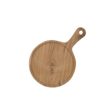 Snijplank rond hout naturel medium