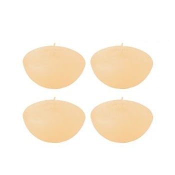 Doos 4 drijfkaars beige large-8u