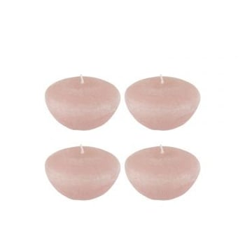 Doos 4 drijfkaars roze large-8u