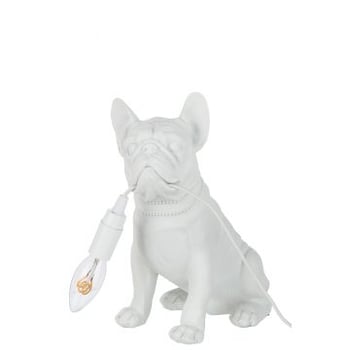 Lamp bulldog poly wit