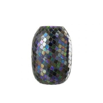 Windlicht mozaiek glas paars extra large