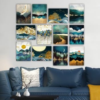 Lulu Decoratief MDF schilderij (12 stuks) | 100% MDF | 20 x 15 cm