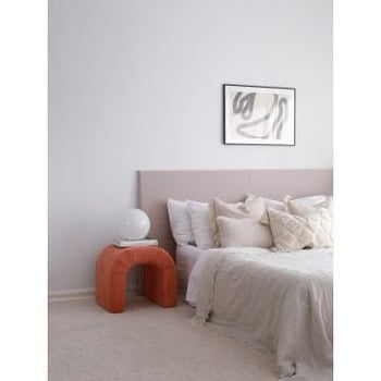 Atelier Del Sofa Poef Koraal Fluweel Corduroy 100% Polyester Beuken Frame 51x45x46 cm