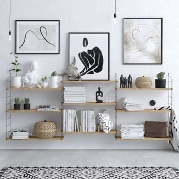 Boekenplank Emerald | 216 cm Hoogte | Melamine gecoat