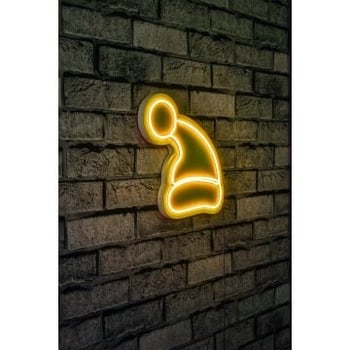 Neonverlichting kerstmuts - Wallity reeks - Geel 