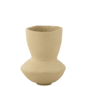 Pot archaic papier mache naturel large