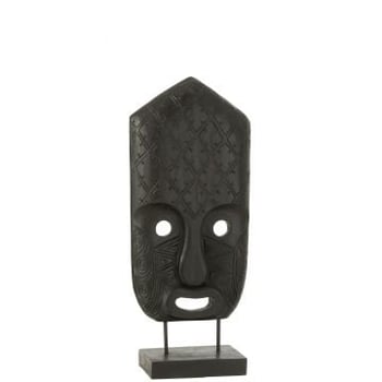 Masker op voet albasiahout zwart large