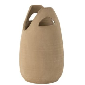 Vaas handvat keramiek beige large