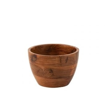 Kom kota acacia hout donker naturel large