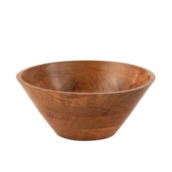 Kom acacia hout donker naturel large