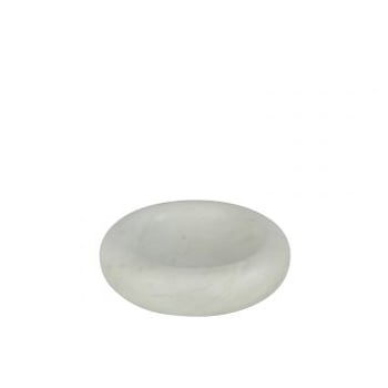 Kom rond laag marmer wit small