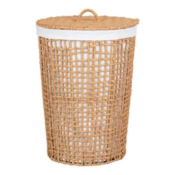 Wasmand Pomal - Lichtbruin/Wit - ø42x56 cm