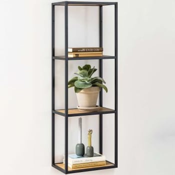 Wandrek Dover 37cm - zwart/wilde eik 