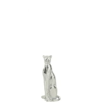 Luipaard spiegel hars zilver small