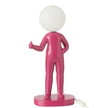 Tafellamp duim hars fuchsia