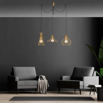 Kroonluchter Noor | 114cm Dia. | 130cm H | Metalen kap